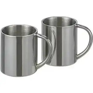 Edelstahlbecher qiuqiu 2 stueck edelstahl thermobecher becher