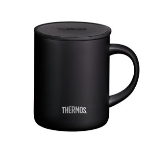 Rozsdamentes csésze Thermos Longlife Cup 350ml, fekete rozsdamentes acél csésze