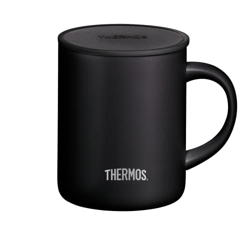 Edelstahlbecher Thermos Longlife Cup 350ml, Tasse Edelstahl schwarz