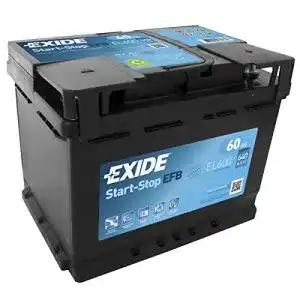 Efb batterie exide autobatterie el600 efb 12 v 60 ah 640 cca