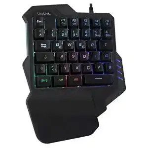 Einhand tastatur logilink beleuchtete einhand gaming tastatur