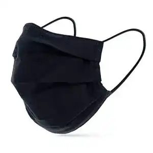 Einweg Mundschutz mit Tanzmuster für Erwachsene in Schwarz