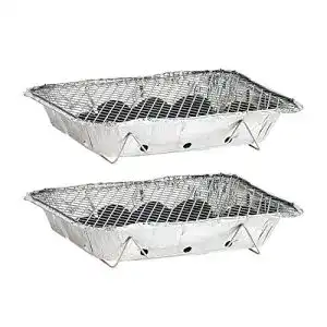 Einweggrill infactory einweg grill 2er set handlich