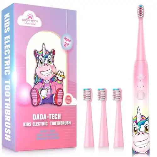 Elektrische Kinderzahnbürste Dada-Tech mit 2-Minuten-Timer