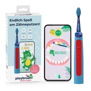 Escova de dentes elétrica infantil Playbrush Smart Sonic, inteligente