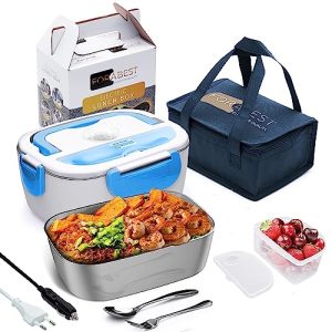 FORABEST Electric Lunch Box for Food, Portable Warming Box