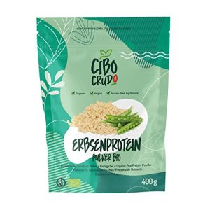 Pea protein CIBO CRUDO crudo biologico vegan powder organic