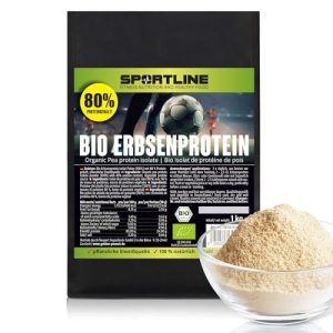 Protéine de pois GOLDEN PEANUT Sportline BIO 1 kg – isolat 80%