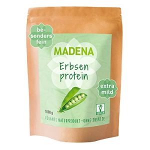 Гороховый протеин Madena порошок 1кг, веганский протеин