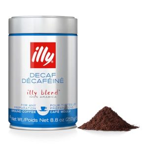 Espresso Illy Gemahlener Kaffee für DECAFFEINATO, intensiv
