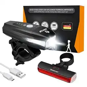 Fahrradlicht montop stvzo zugelassen set usb akku led