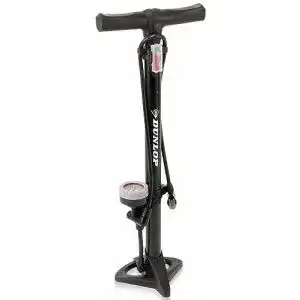 Fahrradpumpen dunlop standfahrradpumpe mit analogem manometer