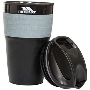 Caneca de café dobrável Trespass Coffee Mug Pop dobrável, preta