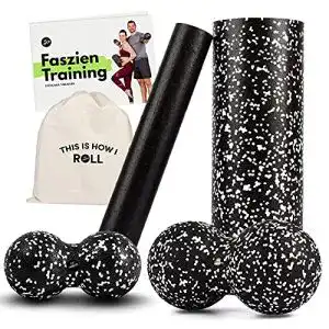 Faszienrollen set fitcarrots faszienrolle mit innerer rolle duoball