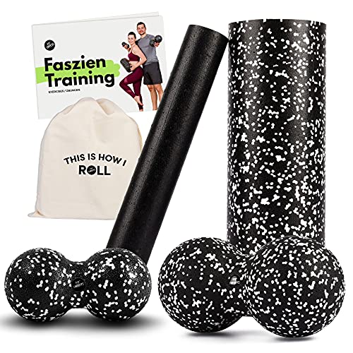 Fascia roller set Fitcarrots fascia roller with inner roller, Duoball