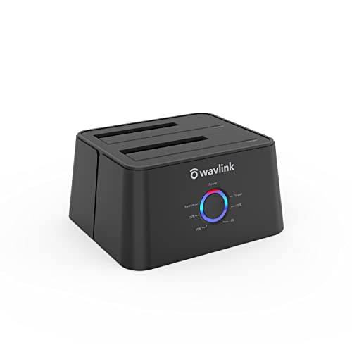 Festplatten-Docking-Station WAVLINK Dual Bay SATA zu USB3.0