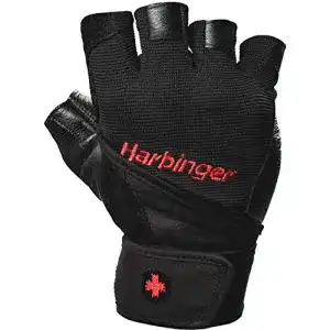 Fitness handschuhe harbinger herren pro wristwrap