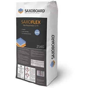 Colle à carrelage Saxoboard SaxoFlex colle à carrelage flexible 25 kg, Flex C2 TE