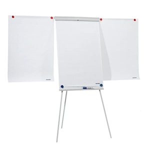 Flipchart Franken, writable, magnetic, with 2 side arms