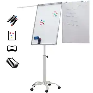 Flipchart jago mit sternfuss 60 x 90 cm hoehenverstellbar