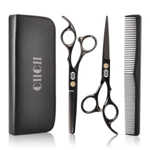 Hairdressing scissors CIICII, hair cutting scissors professional set 6,7 inches