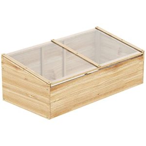 Cold frame Outsunny greenhouse wooden box greenhouse garden