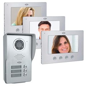 Wireless door intercom ELRO doorbell DV477W3 3-family video