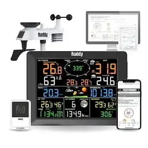 Funkwetterstation radioddity raddy wf 100c wetterstation
