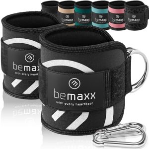 Foot strap BeMaxx n set of 2 for cable pull + training eBook