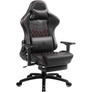 Repose-pieds Dowinx Gaming Chair Ergonomique Style Racing avec Massage