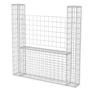 Gabionen vidaxl gabione u form stahl 160x20x150cm steinkorb