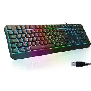 Gaming tastatur klim chroma gaming tastatur qwertz deutsch mit kabel