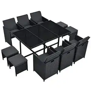 Gartenmoebel juskys polyrattan sitzgruppe baracoa xl 11 teilig