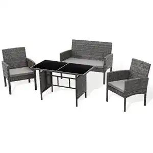 Gartenmoebel svita brooklyn xl polyrattan essgruppe lounge