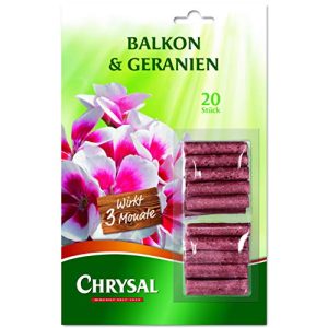 Fertilizzante al geranio Chrysal balcone e bastoncini di fertilizzante al geranio