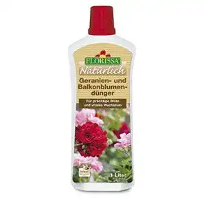 Geranienduenger florissa natuerlich bio und balkonblumenduenger