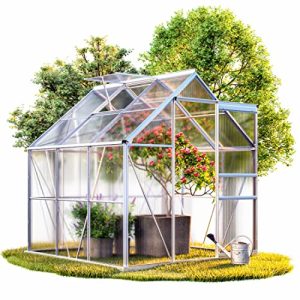 Greenhouse with foundation Gardebruk aluminum greenhouse