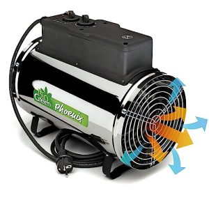 Chauffage pour serre Bio Green Electric Phoenix avec 3 niveaux de chauffage
