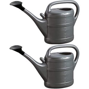 Watering can Kova 10L anthracite (2X) flowers garden plastic