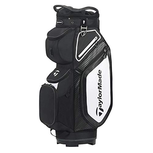 Golfbags TaylorMade Pro 8.0 Cart Bag, Schwarz Weiß Charcoal