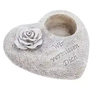 Grabschmuck frank flechtwaren herz
