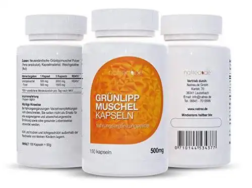 Grünlippmuschel Kapseln von Natrea zur Unterstützung von Gelenken