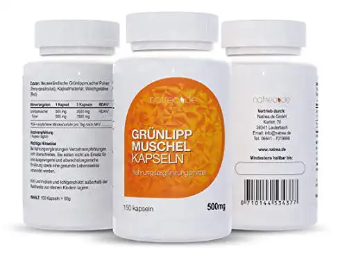 Grünlippmuschel Kapseln von Natrea zur Unterstützung von Gelenken