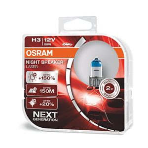 Lâmpada H3 Osram NIGHT BREAKER LASER H3, +150%