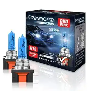H8 birne diamond vision 2x h15 12v 55 15w xenon look