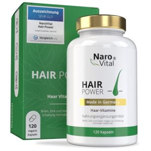 Vitaminas capilares NaroVital – altas doses com biotina, zinco, selênio, OPC