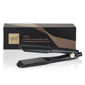 Hair straightener ghd max, professional with wide plates