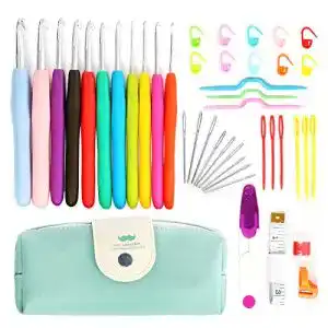Haekelnadel set norjews haekelhaken set bunte ergonomische soft