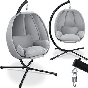 KESSER ® Luxe viseća stolica sa ramom + mekani jastuk za sjedište