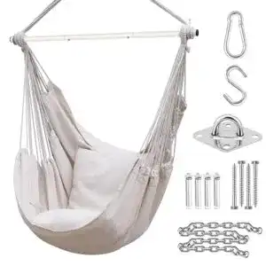 Haengesessel ohuhu mit 2 kissen und deckenhaken kit outdoor
